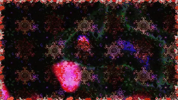 Soyut etnik raster kusursuz desen. Arkaplan dokusu, duvar kağıdı, siyah ve gri renkli çiçek teması. Kabile sanatı boho baskısı, klasik çiçek arkaplanı.