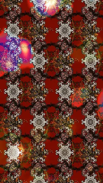 Raster illüstrasyonu. Taslak desenli, modaya uygun kumaş deseni. Şirin çiçek elementleri. Renkli Bahar Teması eskiz kalıbı. Düz Çiçek Elementleri Tasarımı.