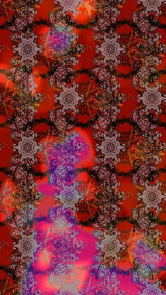 Kahverengi, kırmızı ve pembe renklerde çiçekler. Elle boyanmış suluboya resim çizimi çiçekler ve bitkiler.