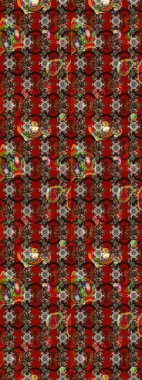 Düz Çiçek Elementleri Tasarımı. Çiçeksel fantezi tasarımı ve parlak bir arka plan çizimi. Renkli Bahar Teması çizim şablonu.