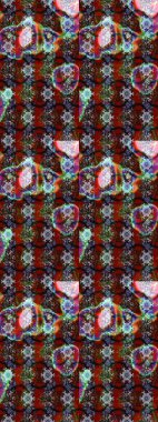 Çiçekler kahverengi, kırmızı ve gri renklerde. Çiçekli karalama şeklinde Raster çiçek deseni. Nazikçe, güzel çiçek arkaplanı..