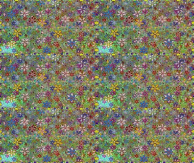 Tomurcukları çiçek olan sevimli bir çiçek deseni. Kusursuz bir geçmişi var. Eski usul. Kumaş, tekstil, duvar kağıdı baskısı için. Raster illüstrasyonu. Raster..