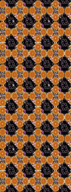 Çiçekler, dallar, bitkiler ve çiçekler. Raster illüstrasyonu. El çizimi. Güzel kumaş deseni.