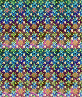 Raster. Zarif, parlak ve eskiz mavi ve yeşil çiçek desenli tasarım. Sabıka baskıları, bebek kıyafetleri, duvar kâğıtları, paket kutuları vb..