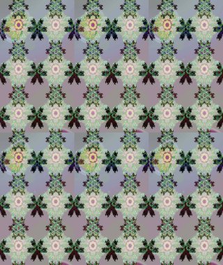 Gri renklerde. Raster illüstrasyonu. Gri renkli gri papatya deseni.