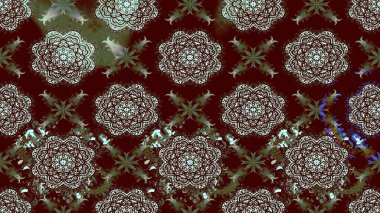 Güzel kumaş deseni. Kahverengi renklerde. Raster illüstrasyonu. Raster illüstrasyonunda çiçek deseni çizimi.