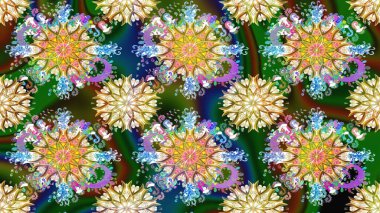 Yeşil renkte manzaralı çiçek deseni. Çiçek kompozisyonu, el boyası, hassas şablon. Sevgililer günü ve tebrik kartı konsepti için şık bir davetiye. Üst görünüm, yumuşak biçim.