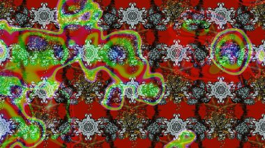 Raster Hip kumaş deseni. Eskiz Vintage Çiçek Deseni.