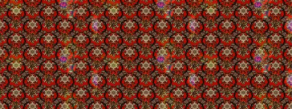 Kahverengi, kırmızı ve bej renkli çiçeklerle çizilmiş çiçek deseni. Çiçekler suluboya tarzında kahverengi, kırmızı ve bej renklerinde.