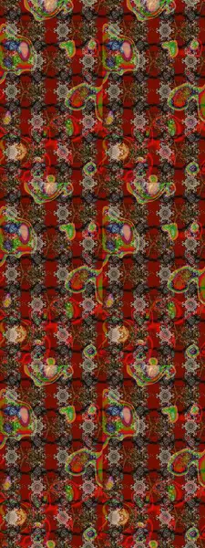 Güzel, parlak, pürüzsüz kumaş, tuval. Çiçek çelengi. Eski moda arka plan. Desen, çizim, çiçek sınırı. Kıvırcık, parlak örgü. Raster illüstrasyonu.