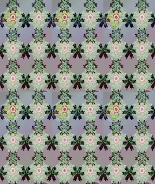 Gri renklerde. Raster illüstrasyonu. Gri renkli gri papatya deseni.