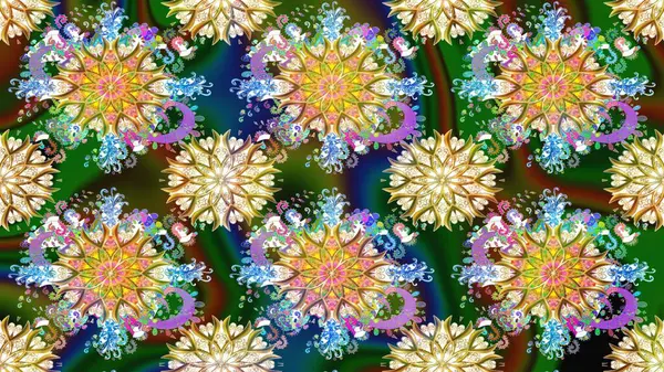 Yeşil renkte manzaralı çiçek deseni. Çiçek kompozisyonu, el boyası, hassas şablon. Sevgililer günü ve tebrik kartı konsepti için şık bir davetiye. Üst görünüm, yumuşak biçim.