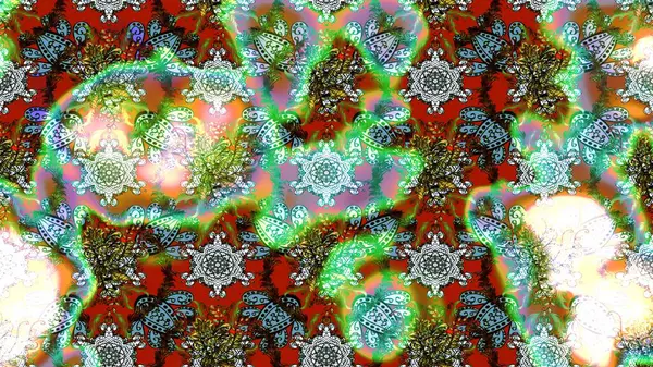 Moda arka planında parlak buketler. Kumaş, duvar kağıdı ve kağıt üzerine baskı yapmak için gelişen arka plan. Eski usul küçük çiçekli şirin bir eskiz deseni. Raster illüstrasyonu.