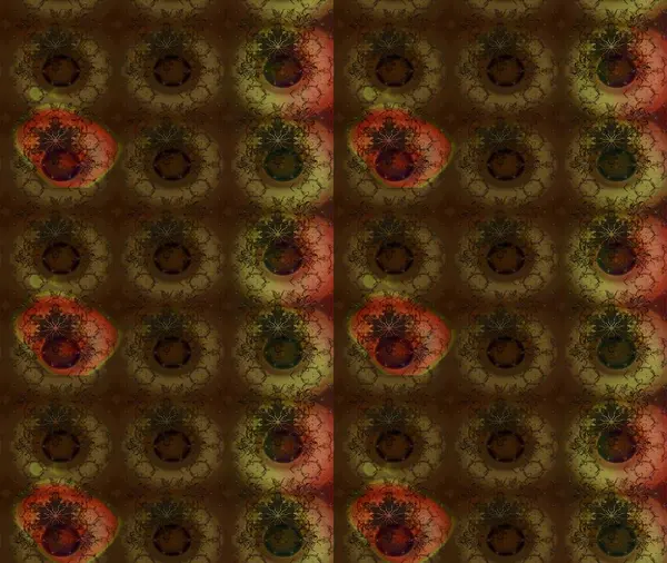 Raster illüstrasyonu. Anti-stres için soyut örnek sayfası. Kahverengi renklerde.