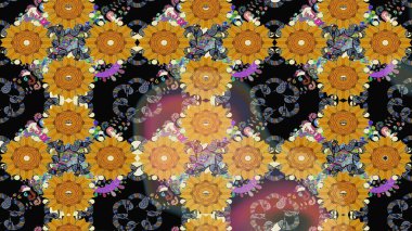 Sevgililer günü ve tebrik kartı konsepti için şık bir davetiye. Çiçek kompozisyonu, el boyası, hassas şablon. Siyah renkte manzaralı çiçek deseni. Üst görünüm, yumuşak biçim.