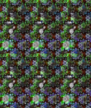 Çiçek kompozisyonu. Doğa. Raster deseni. Küçük çiçekte güzel bir desen var. - Gri çiçekler. Çiçek kolajı. Çiçek arka planı.