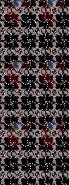 Raster. Zarif, parlak ve eskiz siyah çiçek desenli tasarım. Sabıka baskıları, bebek kıyafetleri, duvar kâğıtları, paket kutuları vb..