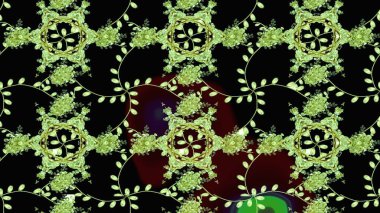 Güzel kumaş deseni. Raster illüstrasyonu. Karalama çiçeği. Zentangle soyut çiçekleri. Düz Çiçek Elementleri Tasarımı. Renkli Bahar Teması çizim şablonu.