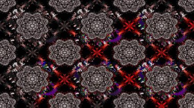 Çiçekler, dallar, bitkiler ve çiçekler. Raster illüstrasyonu. El çizimi. Güzel kumaş deseni.