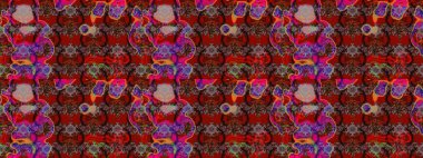 Düz Çiçek Elementleri Tasarımı. Renkli Bahar Teması eskiz kalıbı. Parlak arkaplan eskiz desenli çiçekli fantezi tasarımı.