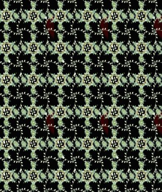 Renkli Bahar Teması eskiz kalıbı. Düz Çiçek Elementleri Tasarımı. Siyah, nötr ve yeşil renklerde zarif çiçek buketi suluboya. Raster illüstrasyonu.