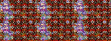 Renkli Bahar Teması eskiz kalıbı. Çiçekler kahverengi, kırmızı ve gri renklerde. Düz Çiçek Elementleri Tasarımı. Raster illüstrasyonunda çiçek deseni çizimi.