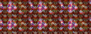 Sevimli çiçek raster deseni. Renkli Bahar Teması eskiz kalıbı. Düz Çiçek Elementleri Tasarımı. Kahverengi, kırmızı ve nötr renkte çiçekler.