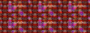 Arkaplan dokusu, duvar kağıdı, çiçek teması kahverengi, kırmızı ve pembe renkler. Soyut etnik raster çizim kalıbı. Kabile sanatı boho baskısı, klasik çiçek arkaplanı.