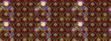 Kahverengi, kırmızı ve gri renklerde. Raster illüstrasyonu. Çiçekli güzel suluboya desen.