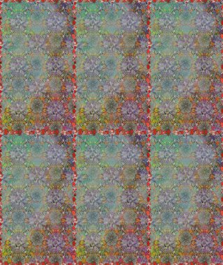 Güzel kumaş deseni. El çizimi. Raster illüstrasyonu. Çiçekler, dallar, otlar ve çiçekler.