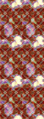 Çiçek ve yapraklı çiçek deseni. Küçük çiçekli şirin bir desen. Raster illüstrasyonu.