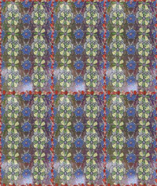 Raster illüstrasyonu. Şirin çiçek elementleri. Gri ve nötr renkte çiçekler. Kusursuz..