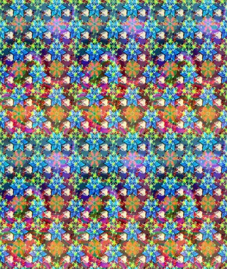 Renkli Yaz Temalı eskiz kalıbı. Mavi renkli çiçekler. Sevimli çiçek raster deseni. Düz Çiçek Elementleri Tasarımı.