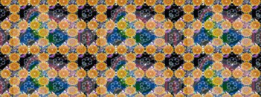 Tekstil için figür. Şirin, zarif çiçekler Raster illüstrasyonu. Yapraklı çizim şekli. Poster ya da kapak için arka plan. Davetiye ve kartpostal tasarımı için dekoratif çiçek unsurları.