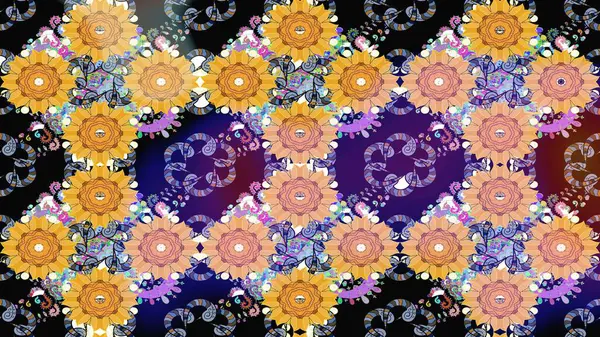 Tekstil, kumaş, kapaklar, duvar kağıtları, baskı, naylon, koleksiyon defteri, örgü, dekupaj için güzel bir eskiz. Küçük siyah çiçeklerle oldukça eski bir besin torbası deseni.