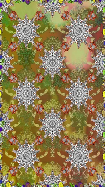 Kusursuz raster deseni. Güzel kumaş deseni. Çiçek arka planı.