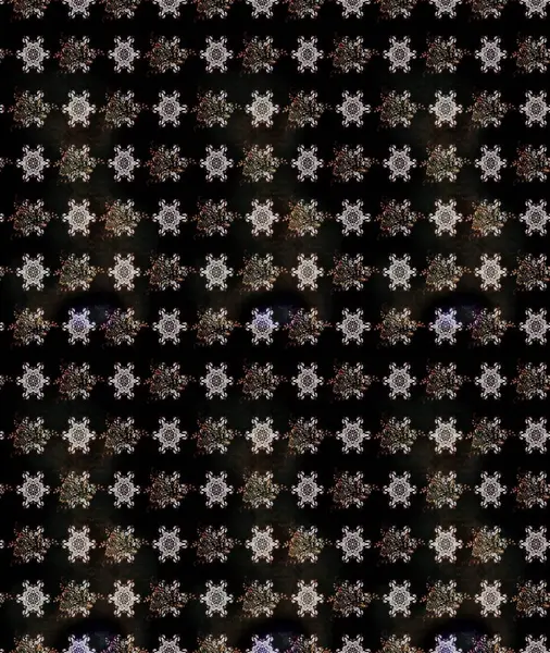 Raster düz çiçek çizim deseni. Hediye ambalaj kağıdı, tebrik kartları, posterler ve pankart tasarımı. Siyah renkte çiçekler.