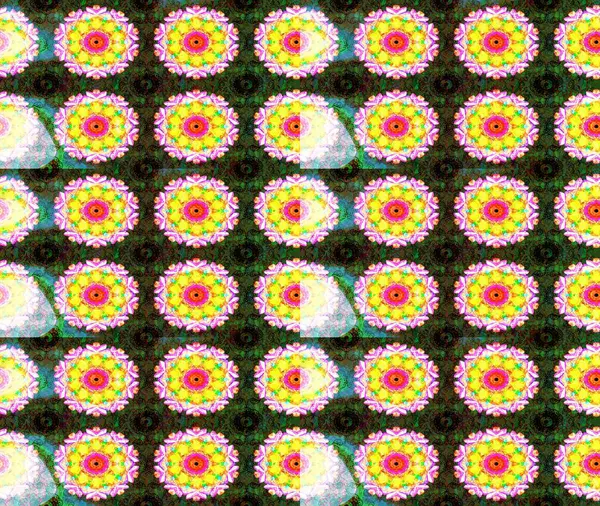 Raster illüstrasyonu. Tekstil veya kitap kapakları, imalat, duvar kağıtları, baskı, hediye paketi ve yapıştırma kitabı için çiçek eskizi geçmişi. Küçük ölçekli çiçeklerdeki basit sevimli desen.