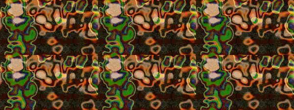 Raster illüstrasyonundaki çiçek desenli çizim. Çiçekler kahverengi, yeşil ve gri renklerde.