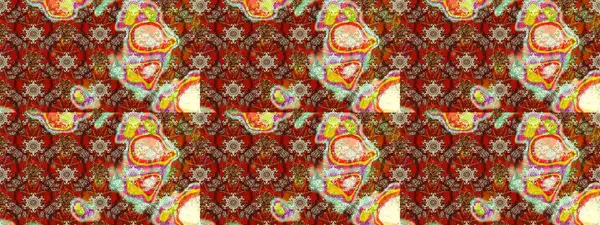 Raster. Düz Çiçek Elementleri Tasarımı. Renkli Bahar Teması çizim şablonu.