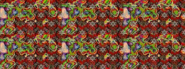 Tekstil için suluboya eskiz deseni. Şirin çiçekli, desenli, kırmızı, kahverengi ve gri renkli bir eskiz deseni. El çizimi çiçek çizimi deseni (fayans)).