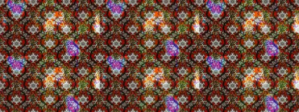 Kahverengi, gri ve kırmızı renkte çiçekler. Küçük çiçekteki sevimli çiçek deseni. Raster illüstrasyonu.