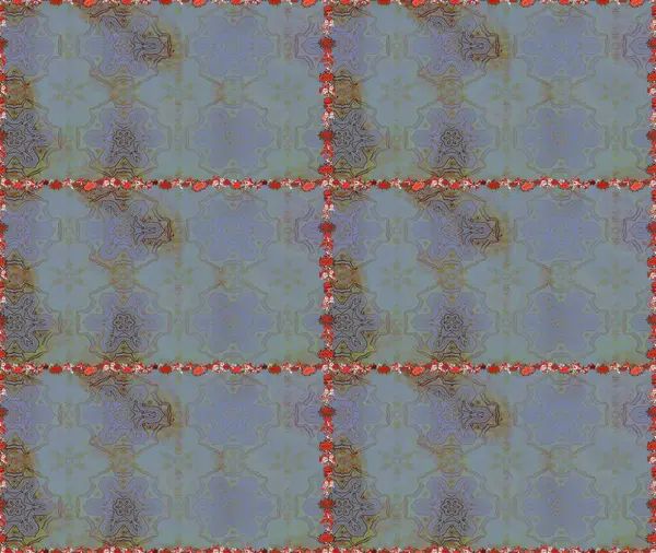 Düz Çiçek Elementleri Tasarımı. Çiçekli, suluboya desenli kusursuz çiçek deseni. Tarafsız ve gri renklerde çiçekler. Raster illüstrasyonu. Renkli Bahar Teması Kusursuz Arkaplan.