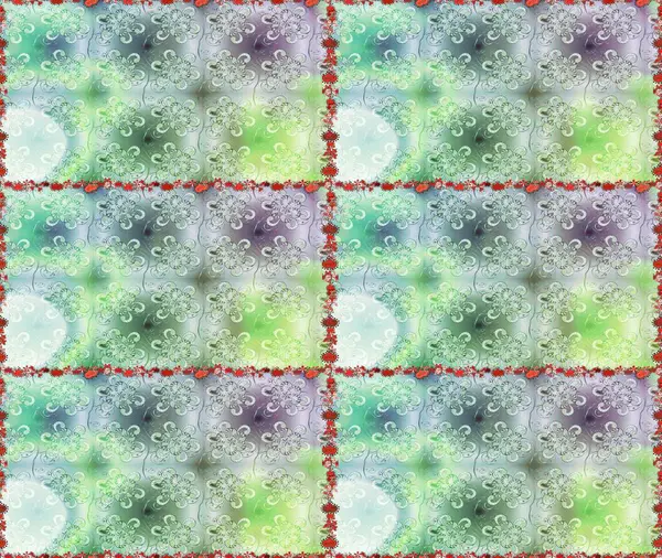 Çiçekler suluboya stilinde tarafsız ve gri renklerde. Çiçek izi. Suluboya kusursuz desen.