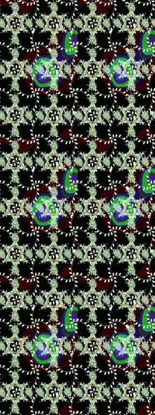 Düz Çiçek Elementleri Tasarımı. Güzel kumaş deseni. Yazdır. Güzel eskiz şekli. Raster çiçekli arka plan. Renkli Yaz Teması çizim şablonu.