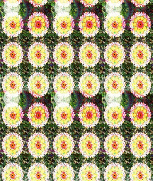 Chichi 'nin kumaş kalıbını çiz. Renkli Bahar Teması eskiz kalıbı. Çiçek deseni. Düz Çiçek Elementleri Tasarımı. Raster illüstrasyonu.