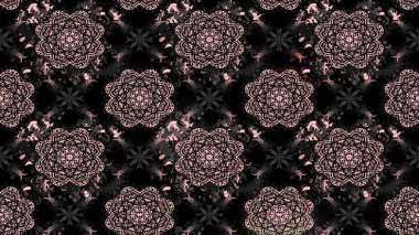 Düz Çiçek Elementleri Tasarımı. Raster illüstrasyonundaki çiçek desenli çizim. Siyah renkli çiçekler. Renkli Bahar Teması çizim şablonu.