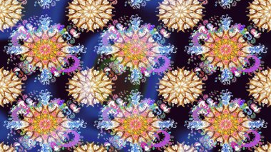 Raster Moda kumaş deseni. Çizgi çizimi kalıbı. Şirin çiçekler..