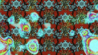 Mavi, kahverengi ve yeşil renkte çiçekler. Çiçek desenli eskiz. Tişört baskısı için çiçek boyama rasteriName.