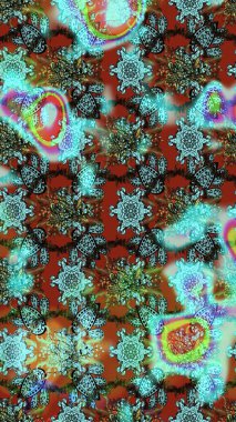 Tekstil, tebrik kartı, boyama kitabı, telefon kılıfı baskısı için kullanılabilir. Raster Henna dövme stili. Kızılderili desenli desenli desenli şal deseni. Etnik Mandala süsü.